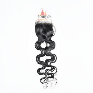 Extensions de cheveux humains naturels de qualité supérieure, couleur naturelle, vague profonde, traitement bon marché, 100% naturel, vietnamien, fermeture 4*4 HD - Product Image 5