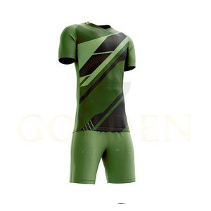 ชุดฟุตบอลผู้ชายผ้าโพลีเอสเตอร์ระบายอากาศได้ 100% ปรับแต่งได้ เสื้อคอวีสำหรับฤดูร้อน ดีไซน์คอเสื้อแบบซับลิเมชั่นที่เป็นเอกลักษณ์ - Product Image 6