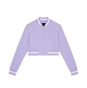 Chaqueta Varsity de Moda Personalizada de Alta Calidad 100% Lana, Chaqueta Corta Personalizada para Mujer, Chaqueta de Béisbol de Alta Calidad para Mujer - Product Image 5