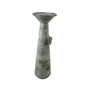 Pilier de bougie en aluminium Texture noire avec brun utilisé pour les décorations de la maison Supports de pilier en métal Bougeoirs - Product Image 1