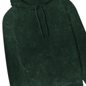 Acid Washed Dark Green Hoodie <b>Oversized</b> Streetwear Unisex Heavyweight Cotton Pullover Hooded <b>Sweatshirt</b> Loose Fit <b>Vintage</b> Casual - Product Image 3
