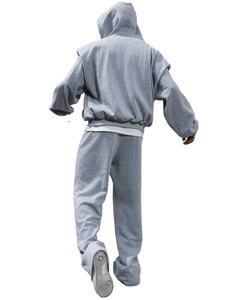 Survêtements surdimensionnés vierges du fabricant d'usine 100% coton polaire fermeture éclair vers le haut USA taille impression personnalisée survêtements pour hommes - Product Image 3