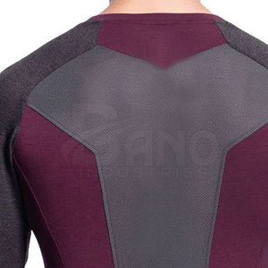 Chemise de fitness de couleur unie durable tricot coton/fibre de bambou à séchage rapide dernière conception pour vêtements de plein air Service OEM disponible - Product Image 5