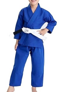 Ensemble de jiu jitsu pour enfants, kimono d'entraînement, uniforme artistique en gros, costumes de karaté, uniforme de kimono Bjj, tenues pour filles - Product Image 4