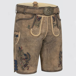 High Street Men's Rustic Buttons Cuchillo de bolsillo Lederhosen Bordado tradicional de alta calidad Secado rápido Transpirable Top Ranking - Product Image 2