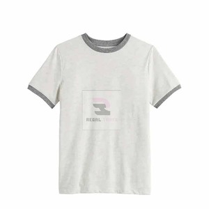 T-shirt pour homme en polyester/coton tissé de haute qualité avec logo personnalisé, respirant et écologique - Product Image 3