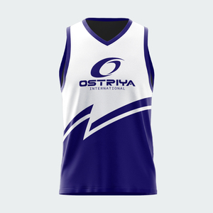 Maillot de basket-ball unisexe en polyester 100% - Col en V - Sans manches - Léger - Impression numérique en polyester - Product Image 5