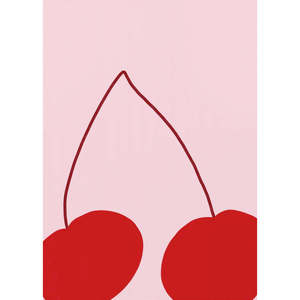 Décoration murale Athene Fritsch Cherry Duo Delight en papier durable - Product Image 1