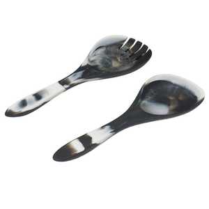 Juego de cuchara de cuerno de ágata hecho a mano, cubiertos de cuerno de buey y búfalo natural ecológico, hueso pulido para decoración del hogar - Product Image 4