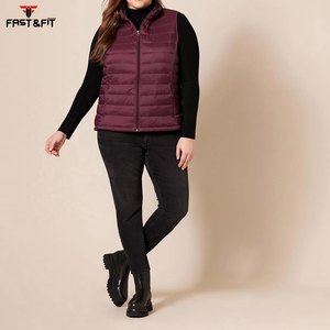 Personnalisé 2025 hiver chaud vêtements de plein air mode gilet pour femmes vestes coton col montant chaud bouffant sans manches veste - Product Image 5