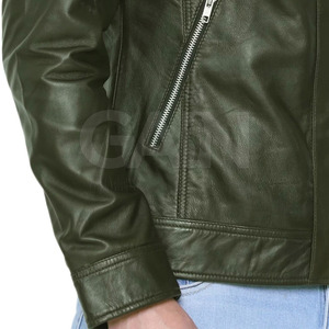 High Quality Pakistan Made <b>Winter</b> <b>Leather</b> <b>Jackets</b> Custom Design OEM Service Front Logo Wholesale Men's - Product Image 6