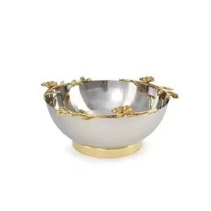 Plato de Postre de Aluminio con Acabado Dorado, Apto para Lavavajillas, Hecho a Mano para Decoración del Hogar - Product Image 2