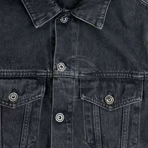 Men's High Quality Canvas Winter <b>Jeans</b> <b>Jacket</b> OEM Service New Arrival Long-Sleeved High Street Light Feature Customized Design - Product Image 3