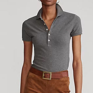 Haute qualité été vêtements décontractés 100% coton polo femme séchage rapide anti-boulochage manches courtes confortable dames polo - Product Image 3