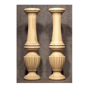 Bougeoir rustique fait à la main Vintage Style indien sculpture sur bois massif décor de Table de noël bougeoir fait à la main - Product Image 2