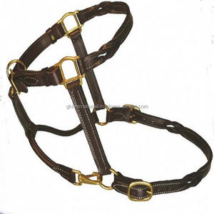 Cabeza de caballo hecho a mano con hebilla ajustable, hecho en la India, de alta calidad, Havana, marrón, de cuero, cuello halter, anillo - Product Image 3