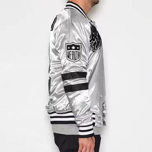 Veste universitaire en satin de haute qualité grande taille pour hommes Design personnalisable Matériau imperméable en polyester de qualité supérieure - Product Image 4