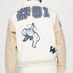 Nouveauté 2024, veste universitaire en toile respirante écologique pour homme, design personnalisé, manches régulières, veste décontractée unie - Product Image 5