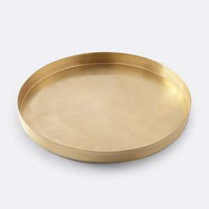 Hot Selling Copper Hammered Round Tray Stylish Design <b>for</b> Home Dining and Kitchen <b>Decor</b> Premium Serving Tray - Product Image 3