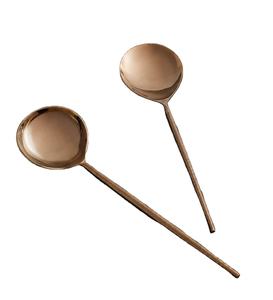 Best Quality Metal Server Cutlery Set Glossy Bronze Finishing Luxury Cutlery Set of 2 Pcs for Tableware Decoration - Product Image 1