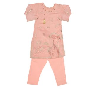 Costume fantaisie brodé pour filles 3 pièces - Rose - Product Image 3