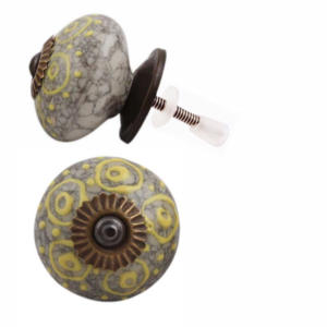 Boutons en céramique gravés en détresse pour porte tiroir placard armoire poignées tire pour cuisine chambre extérieur entrepôt Villa utilisation - Product Image 1