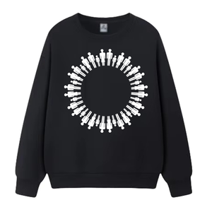 Sweat-shirt à manches longues doublé en tricot d'hiver sur mesure, couleurs personnalisées, sweat-shirt à capuche, 100% coton biologique, sweat-shirts pour hommes - Product Image 3