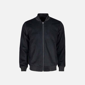 Hombres Bomber Custom Men Satin Bomber Chaquetas con dos bolsillos laterales Algodón Poliéster Mejor calidad Satén Chaquetas de los hombres para la venta - Product Image 1