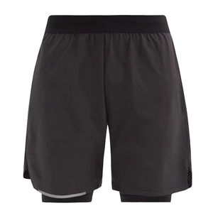 กางเกงขาสั้นสองชั้นของผู้ชายกางเกงลำลองเอวยางยืดสวมใส่สบายมีสไตล์ใหม่ขนาดผู้ใหญ่ - Product Image 4