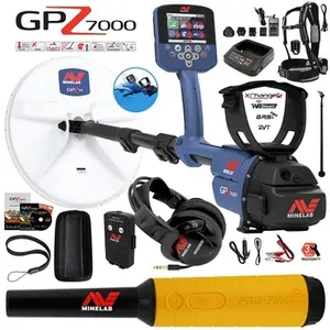 HOT SALES DISCOUNT ! NEW AUTHENTIC Minelabs GPZ 7000 Gold Metal Detector With 13 Super D Search Coil