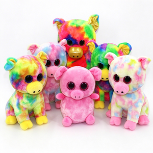 ตุ๊กตาหมูย้อมสีไทไดสุดน่ารัก ตุ๊กตาหมูตัวใหญ่ตาประกายวิบวับสีรุ้ง ของขวัญตุ๊กตาหมูนุ่มนิ่มสำหรับเด็ก - Product Image 3