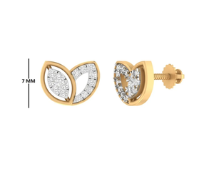 Chuchotant feuilles 925 argent Sterling diamant pavé Marquise forme boucles d'oreilles femmes bijoux fins Zircon principal inspiré de la nature - Product Image 3