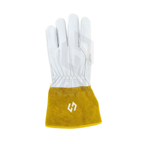 2025 nouveaux gants de soudage confortables respirants antidérapants durables avec renfort de paume en cuir de vache fendu longue manchette pour les soudeurs - Product Image 5