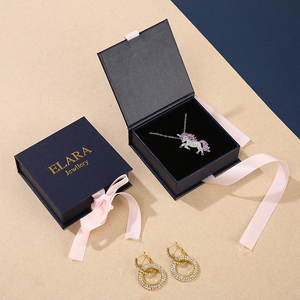 Joyero de papel en forma de libro de gran venta, nueva caja colgante con cinta para anillos, collares, relojes, Cajas de Regalo calientes - Product Image 5