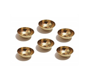 Cuenco para servir chocolate de forma redonda, nuevo estilo, dorado pulido, cuenco de chocolate de latón macizo de diferentes tamaños - Product Image 2