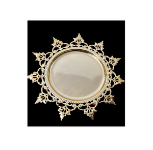 Sous-assiette de présentation de vaisselle, design avantageux, forme ronde, couleur argent, à prix abordable - Product Image 4