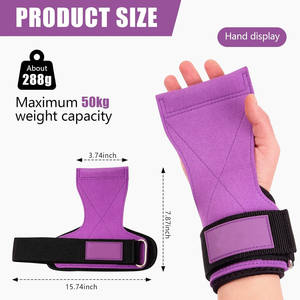 Custom Wholesale OEM <b>CrossFit</b> Gym <b>Hand</b> <b>Grips</b> Synthetic Leather Palm Protection for Weight Lifting & Gymnastics Training - Product Image 3