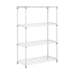 Luxury white steel wire <b>storage</b> shelving <b>rack</b> bulk quantity for home hotels and restaurant <b>kitchen</b> bathroom bedroom living room - Product Image 1