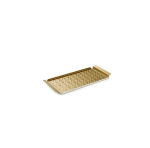 Plateau de service en métal traditionnel en relief, forme rectangulaire, excellente qualité, superbe plateau de service fait à la main - Product Image 4