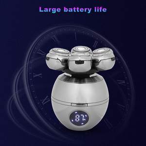 Afeitadora y Recortadora Eléctrica Rotativa de 7 Cuchillas para Hombre, 3 en 1, Lavable, para Uso Facial, con Luz Indicadora de Carga - Product Image 5