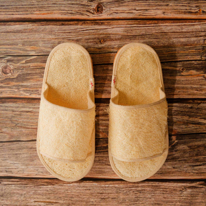 Pantoufles Luffa Imperméable Facile Nettoyeur De Pieds Douche Pantoufle Écologique De Blue Lotus Farm - Product Image 4