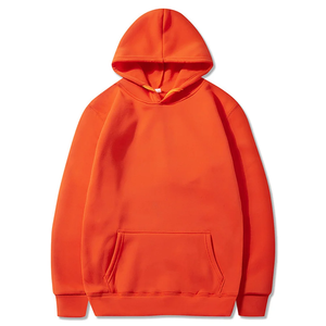 Pull à capuche 100% coton 500GSM épais surdimensionné, logo personnalisé, anti-rétrécissement, grande taille, tricot uni, vente en gros - Product Image 1