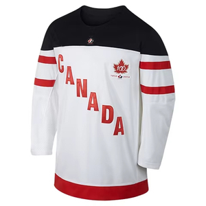 Maillots de hockey sur glace unisexe brodés en 3D vêtements de sport sérigraphiés de marque avec nom d'équipe OEM pour adultes - Product Image 1