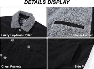Chaqueta Universitaria Informal de Invierno 2025 OEM, 100% Algodón, para Hombre, Forro Polar Regular, Cortavientos, Transpirable, Tejido de 300g, Forro de Spandex, Nueva y Cálida - Product Image 6