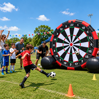 Kommerzielles Aufblasbares Fußball-Dartspiel Riesiges Fußball-Zielscheiben-Spiel Nylon Outdoor-Events Kundenspezifisches Design