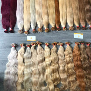 Remy Flat-Tips 100% Extensions de cheveux bruts vietnamiens 8-32 pouces Prix de gros Cheveux humains de style vague d'usine - Product Image 1