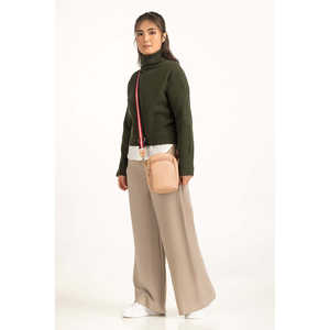 Relax Fit Women's <b>Turtleneck</b> Casual Winter <b>Sweater</b> with Full Sleeves and Anti-Pilling Feature WM-SWT-WS25-031A - Product Image 4