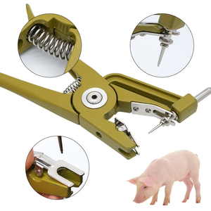 Protector ajustable para montar a caballo, alicates para etiquetas de orejas de animales de granja, aplicador de orejas de ganado, vaca porcina, oveja, botas verticales, garras - Product Image 2