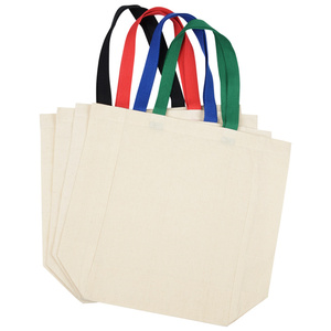 Eco-Friendly Cotton Grocery Tote <b>Bag</b> 24hr Heat Transfer Printed Medium Size with <b>Long</b> Handle for Daily Food Advertising Gift Use - Product Image 2