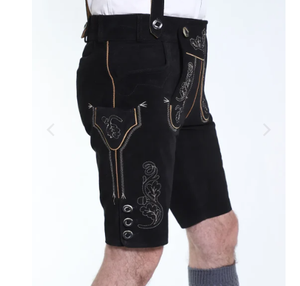 Lederhosen แบล็คฟอเรสต์ผู้ชายบาวาเรีย lederhosen ตามสั่งผลิตจากเยอรมัน - Product Image 4